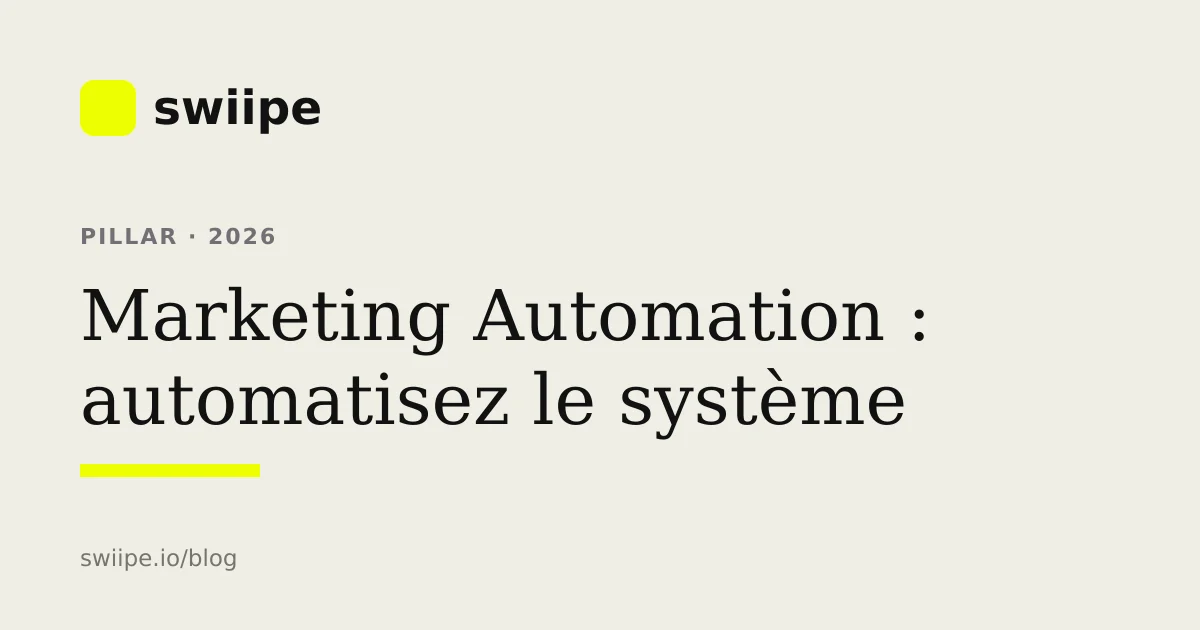 Système de marketing automation reliant acquisition, qualification, décision, booking et conversion